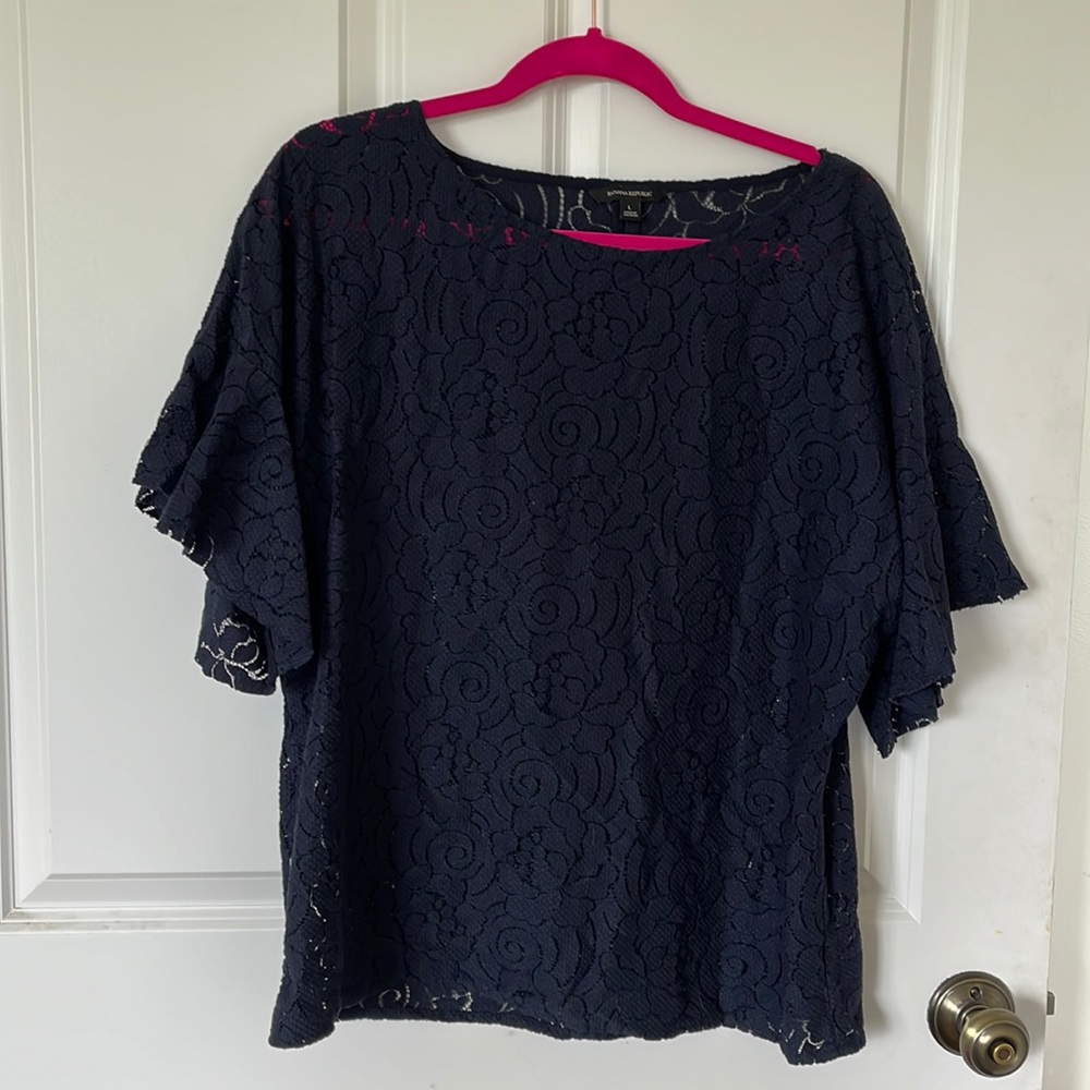 Banana Rebublic navy large top